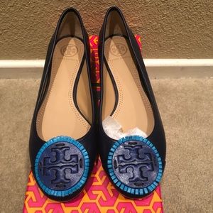 Tory Burch Miller Fringe 15mm Flat Veg Nappa